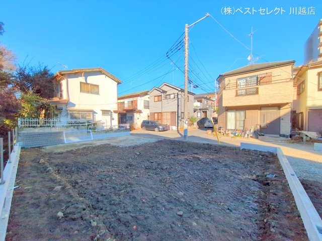 埼玉県川越市仙波町3丁目の新築戸建て更地・土地写真 2024年12月16日撮影
