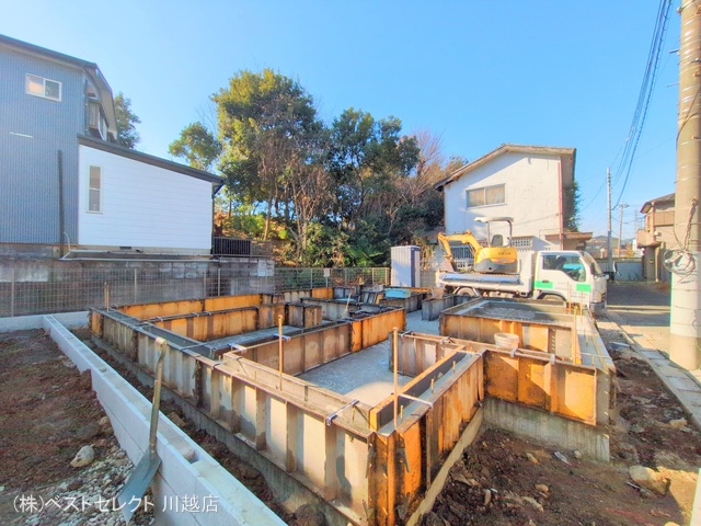埼玉県川越市仙波町3丁目の新築戸建て基礎写真 2025年1月14日撮影