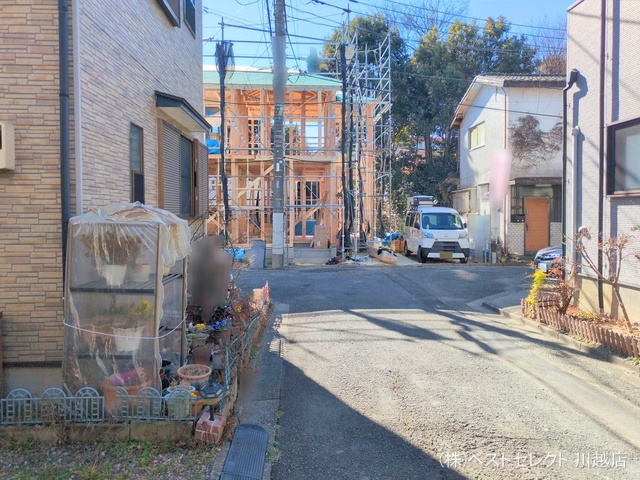 埼玉県川越市仙波町3丁目の新築戸建て上棟写真 2025年2月5日撮影