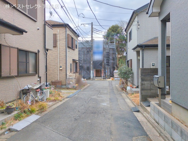 埼玉県川越市仙波町3丁目の新築戸建てシート写真 2025年3月5日撮影