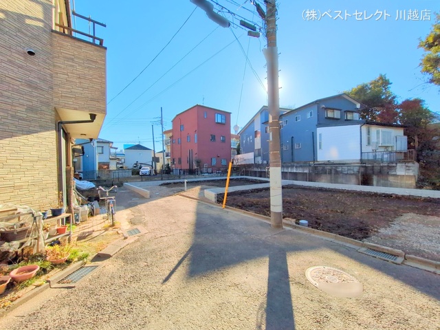 埼玉県川越市仙波町3丁目の新築戸建て更地・土地写真 2024年12月16日撮影