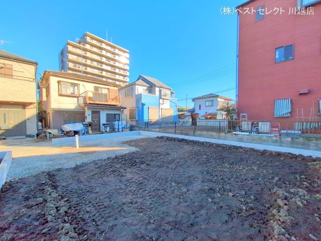 埼玉県川越市仙波町3丁目の新築戸建て更地・土地写真 2024年12月16日撮影