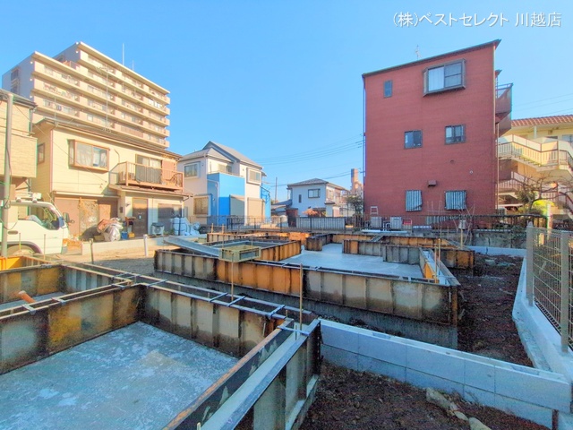 埼玉県川越市仙波町3丁目の新築戸建て基礎写真 2025年1月14日撮影