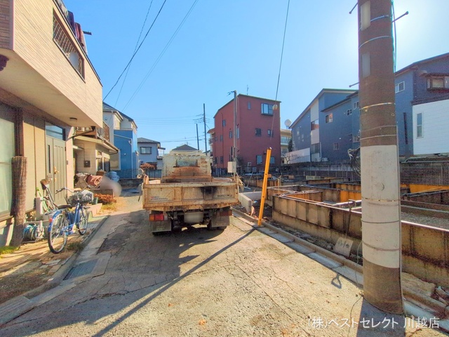 埼玉県川越市仙波町3丁目の新築戸建て基礎写真 2025年1月14日撮影