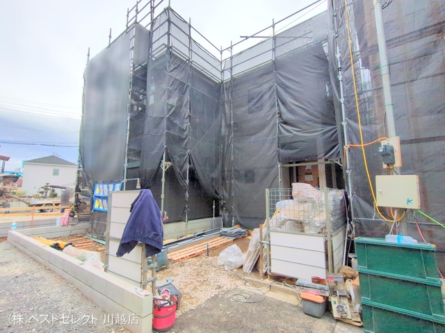 埼玉県川越市仙波町3丁目の新築戸建てシート写真 2025年3月5日撮影