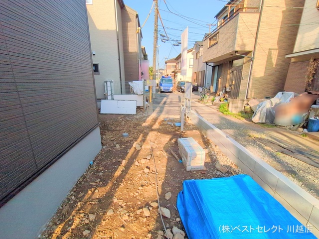 埼玉県川越市仙波町3丁目の新築戸建て外構写真 2025年3月25日撮影