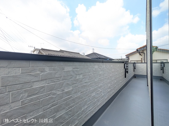 埼玉県川越市上野田町の新築戸建てバルコニー写真 2025年8月24日撮影