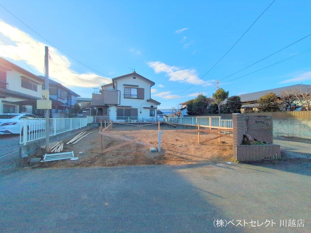 埼玉県川越市上野田町の新築戸建て更地・土地写真 2025年1月15日撮影