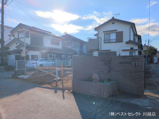埼玉県川越市上野田町の新築戸建て更地・土地写真 2025年1月15日撮影