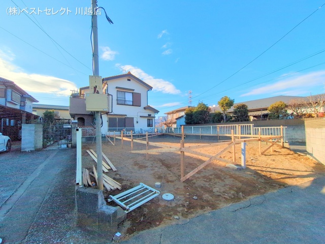 埼玉県川越市上野田町の新築戸建て更地・土地写真 2025年1月15日撮影