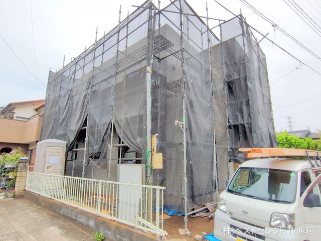 埼玉県川越市上野田町の新築戸建てシート写真 2025年5月18日撮影