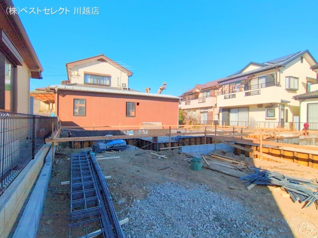 埼玉県川越市宮元町の新築戸建て基礎写真 2025年2月19日撮影