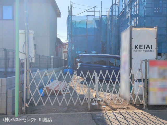 埼玉県川越市宮元町の新築戸建て上棟写真 2025年3月16日撮影