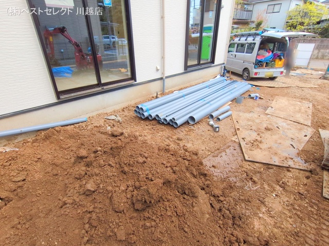埼玉県川越市宮元町の新築戸建て外構写真 2025年4月14日撮影