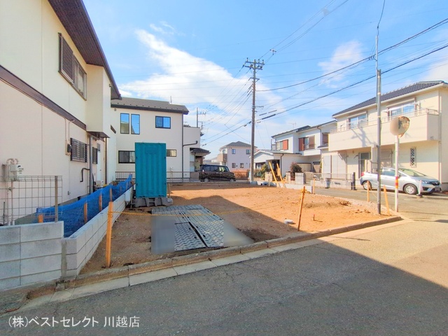 埼玉県川越市南大塚5丁目の新築戸建て更地・土地写真 2025年2月11日撮影