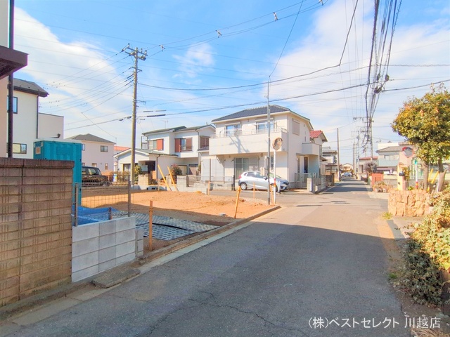 埼玉県川越市南大塚5丁目の新築戸建て更地・土地写真 2025年2月11日撮影