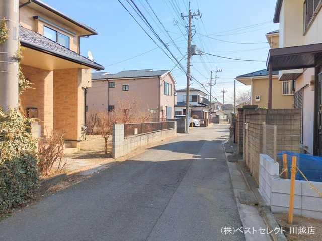 埼玉県川越市南大塚5丁目の新築戸建て更地・土地写真 2025年2月11日撮影