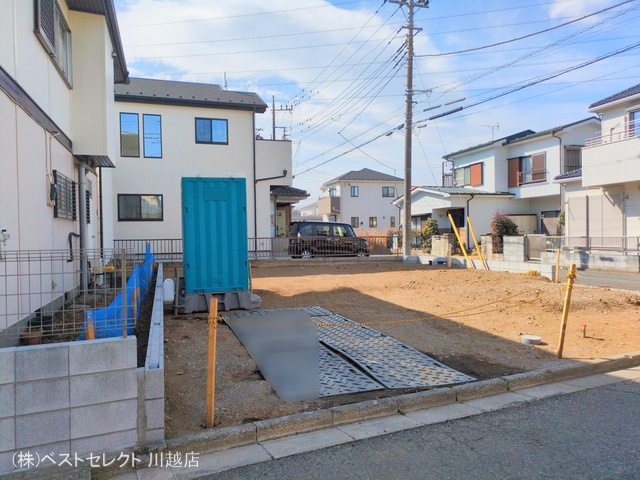 埼玉県川越市南大塚5丁目の新築戸建て更地・土地写真 2025年2月11日撮影