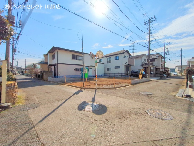 埼玉県川越市南大塚5丁目の新築戸建て更地・土地写真 2025年2月11日撮影