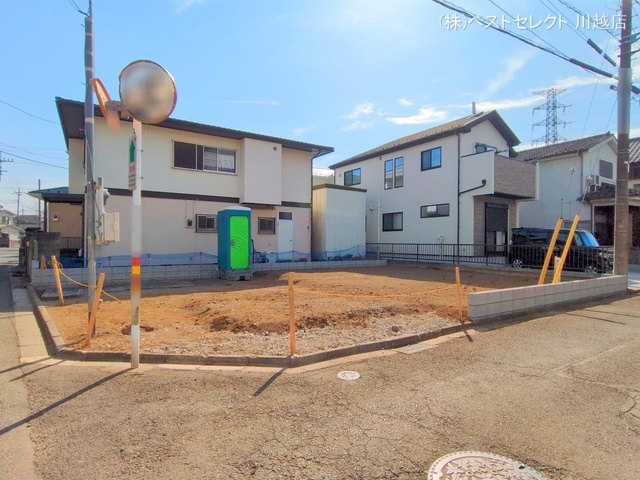埼玉県川越市南大塚5丁目の新築戸建て更地・土地写真 2025年2月11日撮影