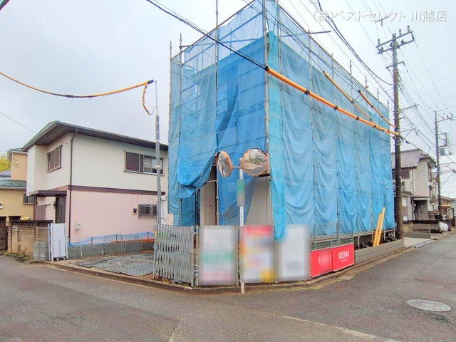 埼玉県川越市南大塚5丁目の新築戸建てシート写真 2025年4月13日撮影