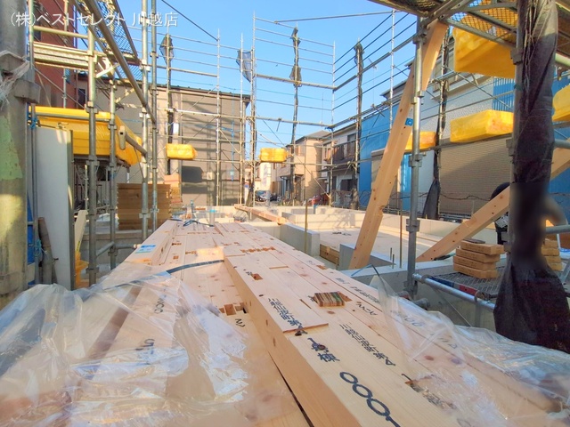 埼玉県川越市仙波町3丁目の新築戸建て基礎写真 2025年3月25日撮影
