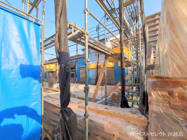 埼玉県川越市仙波町3丁目の新築戸建て基礎写真 2025年3月25日撮影