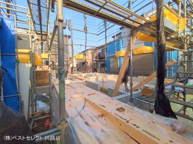 埼玉県川越市仙波町3丁目の新築戸建て基礎写真 2025年3月25日撮影