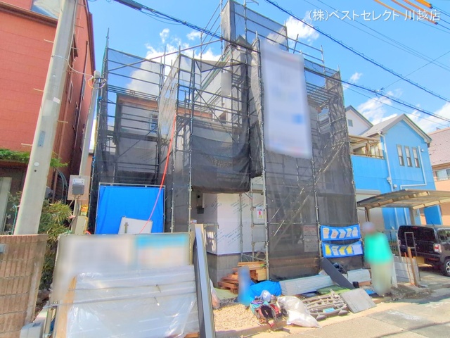 埼玉県川越市仙波町3丁目の新築戸建てシート写真 2025年4月14日撮影