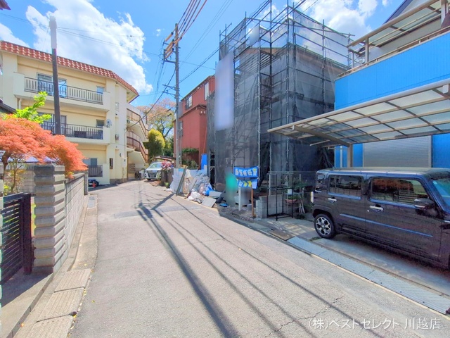 埼玉県川越市仙波町3丁目の新築戸建てシート写真 2025年4月14日撮影