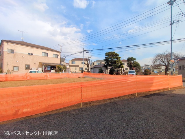 埼玉県川越市大字寺尾の新築戸建て更地・土地写真 2025年2月16日撮影