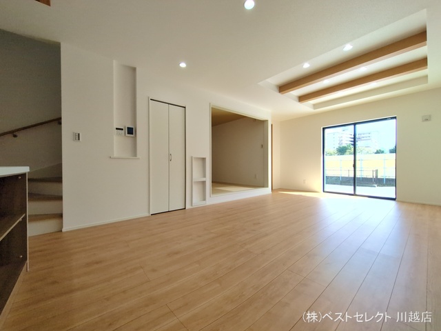 埼玉県川越市月吉町の新築戸建てリビング写真 2025年10月1日撮影