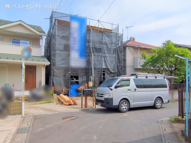 埼玉県川越市月吉町の新築戸建てシート写真 2025年5月14日撮影