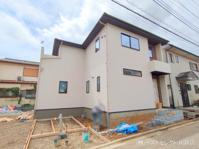 埼玉県川越市大字今福の新築戸建て外構写真 2025年6月25日撮影