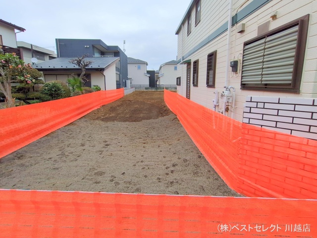 埼玉県川越市大字的場の新築戸建て更地・土地写真 2025年3月27日撮影