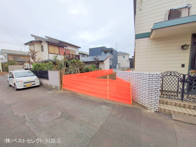 埼玉県川越市大字的場の新築戸建て更地・土地写真 2025年3月27日撮影