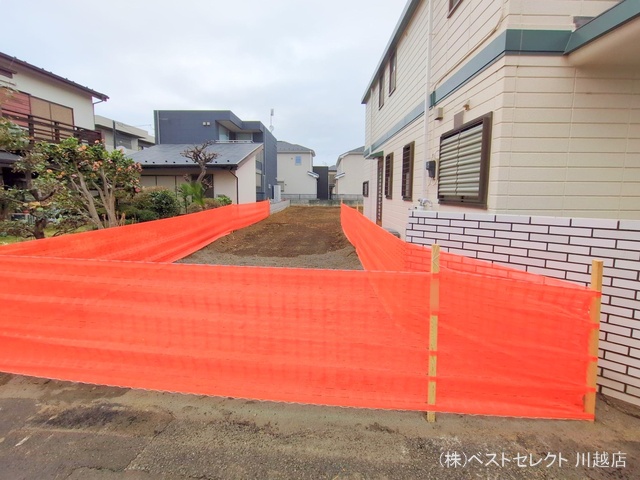 埼玉県川越市大字的場の新築戸建て更地・土地写真 2025年3月27日撮影