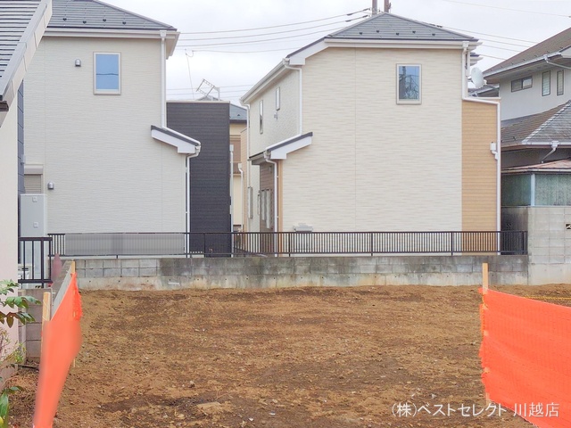 埼玉県川越市大字的場の新築戸建て更地・土地写真 2025年3月27日撮影