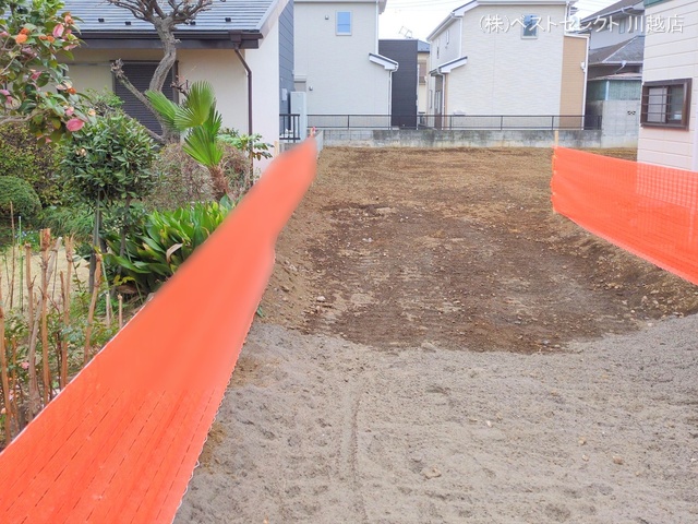 埼玉県川越市大字的場の新築戸建て更地・土地写真 2025年3月27日撮影