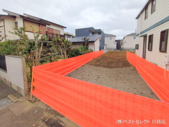 埼玉県川越市大字的場の新築戸建て更地・土地写真 2025年3月27日撮影