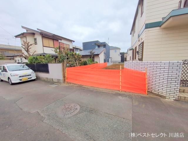 埼玉県川越市大字的場の新築戸建て更地・土地写真 2025年3月27日撮影