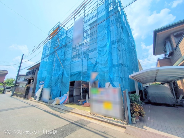 埼玉県川越市旭町3丁目の新築戸建てシート写真 2025年7月2日撮影