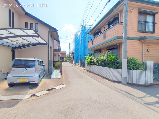 埼玉県川越市旭町3丁目の新築戸建てシート写真 2025年7月2日撮影