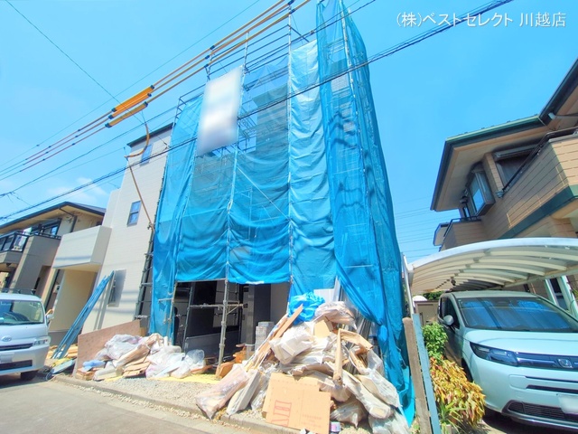埼玉県川越市旭町3丁目の新築戸建てシート写真 2025年7月23日撮影