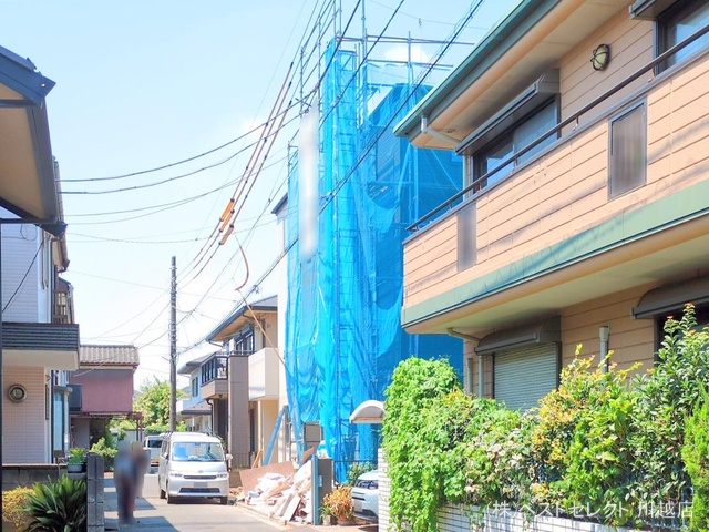 埼玉県川越市旭町3丁目の新築戸建てシート写真 2025年7月23日撮影