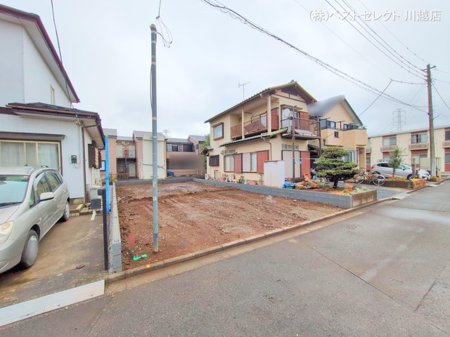 埼玉県川越市南大塚5丁目の新築戸建て更地・土地写真 2025年4月13日撮影
