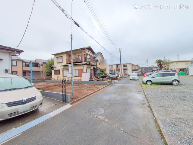 埼玉県川越市南大塚5丁目の新築戸建て更地・土地写真 2025年4月13日撮影