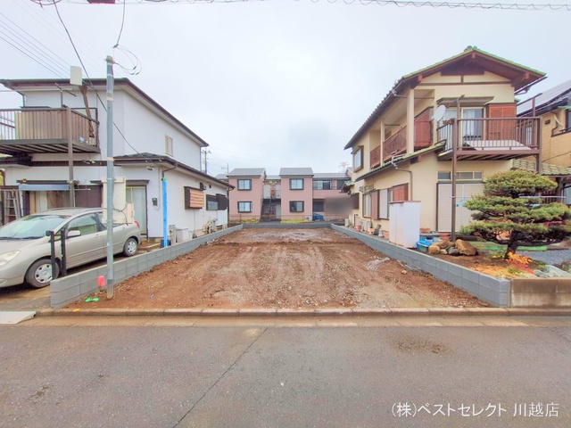 埼玉県川越市南大塚5丁目の新築戸建て更地・土地写真 2025年4月13日撮影