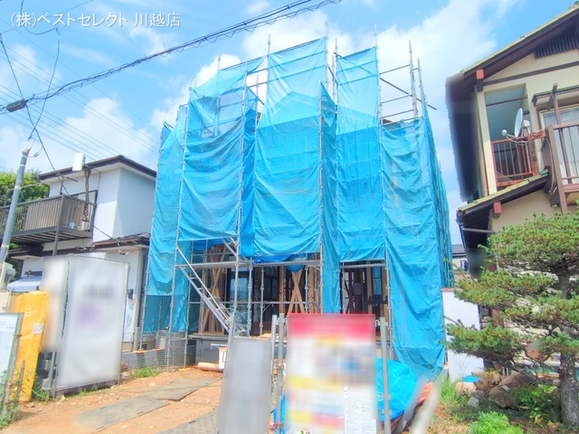 埼玉県川越市南大塚5丁目の新築戸建て上棟写真 2025年7月9日撮影