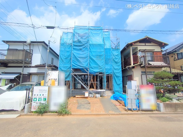 埼玉県川越市南大塚5丁目の新築戸建て上棟写真 2025年7月9日撮影